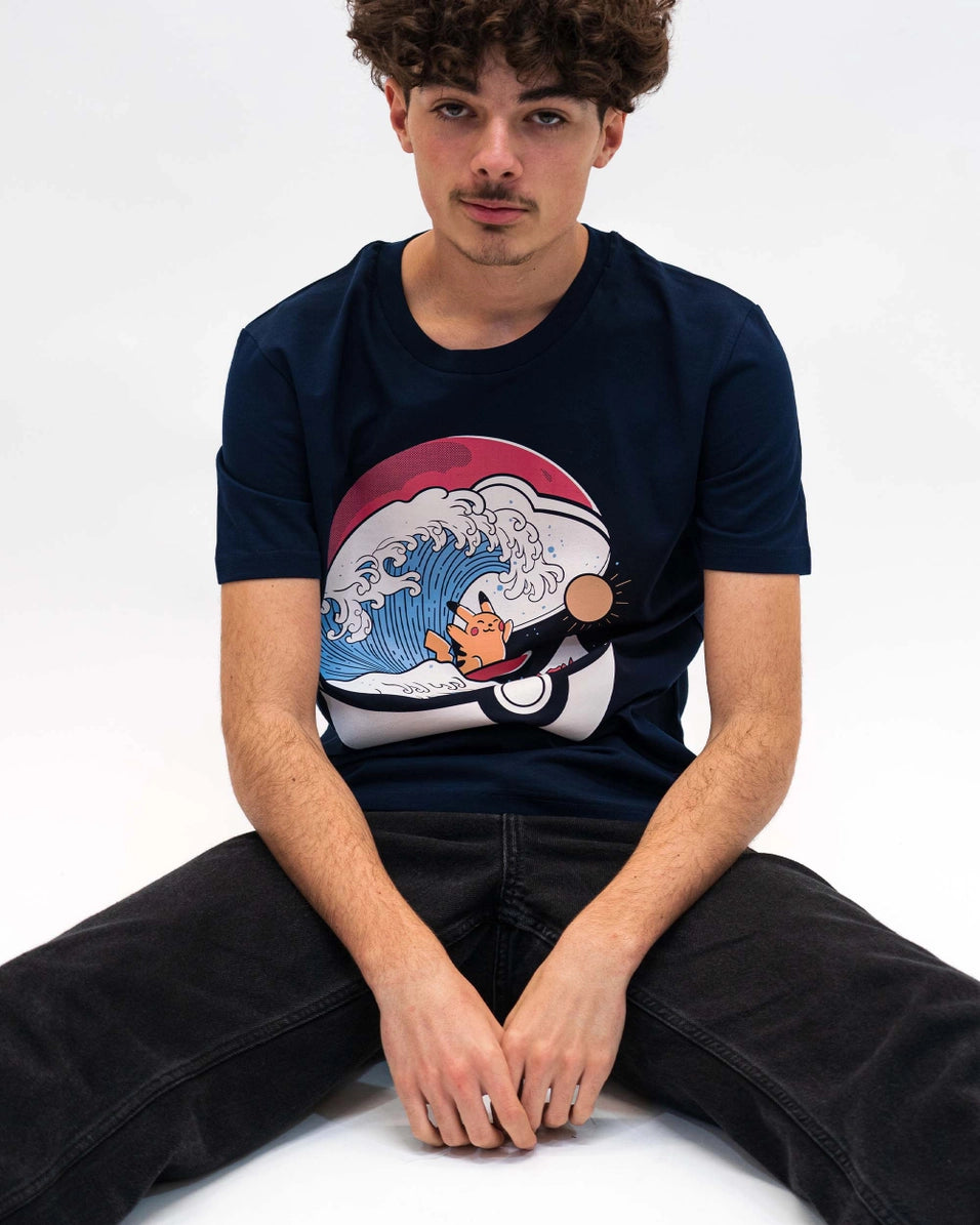 Pokemon Wave Tee - Pikachu