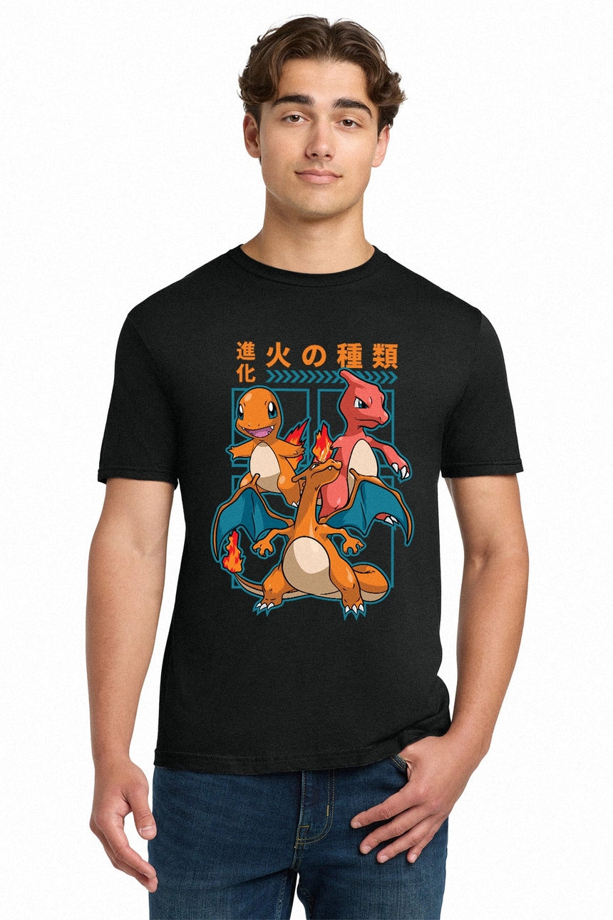 Charmander Evolution Unisex T Shirt